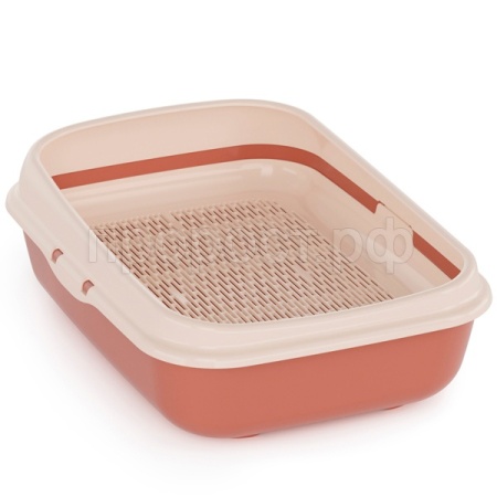 Туалет д/кошек малый ALTA Эффи глубокий с бортом на ножках/4шт/М9058