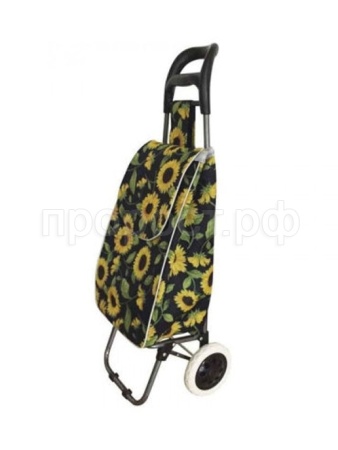 Сумка-тележка Подсолнух 30кг 37*28*96см 2-х колесн. пластик 093588/10шт/Рыжий Кот