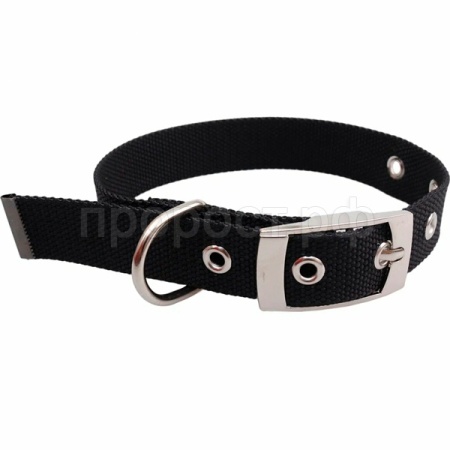 Ошейник нейлон M 20" 26-40 см ОК-51 черный