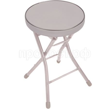 Табурет складной круглый серый ТБСК1/4