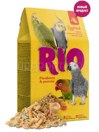 RIO для средних и крупных попугаев Яичный корм 250гр