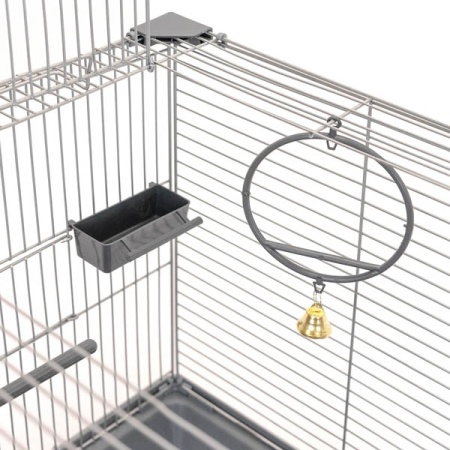 Клетка д/птиц ЛОРА-3 ECO 58*40*126см (укомплект) 3 секции серая/4612/Дарэлл