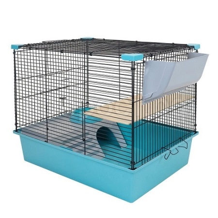 Клетка д/грыз CRAFT Шиншилла-1 58*40*39,5см разборная без наполнения бирюз-че/43052бир-чер/Дарэленд