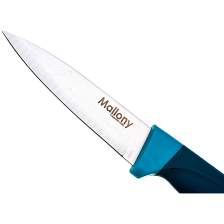 Нож д/овощей нерж.сталь. с рукояткой софт-тач 9см MAL-04VEL 005527 /24шт/Mallony 