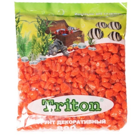Грунт для аквариума Тритон блестящий 800гр оранжевый крупный/8 Грунт для аквариума Тритон блестящий 800гр оранжевый крупный/8