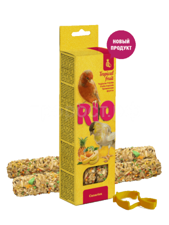 Лакомство д/птиц Палочки РИО д/канареек  фрукты 2шт*40г коробка/8шт/22200