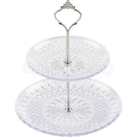 Этажерка 2-х ярусная CAMLLA пластик/48шт/103799/