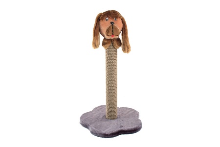 Когтеточка ЧИП столбик с собакой джутовый 38*38*59см/8324/Дарэлл
