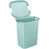 Корзина д/белья 30л БЯЗЬ морская волна М2622 /5шт/М-пласт