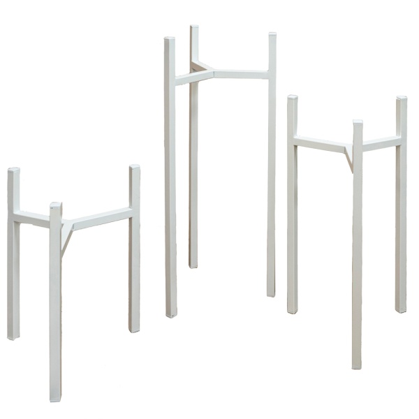 Подставка ЛОФТ белый 1 горшок 24-55см РЗДИ