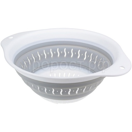 Дуршлаг круглый ФЛЕКС складной смоки М1128 /20шт/М-пласт 