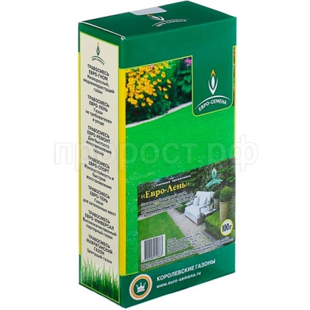 Семена газонной травы Евро-Лень 100г