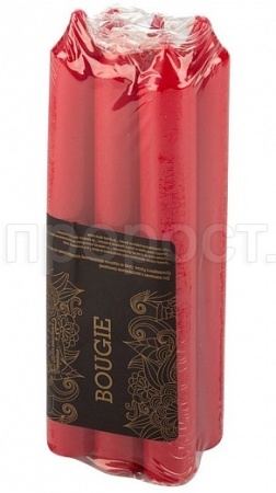 Свечи столовые Simple (6шт) бордо /007887