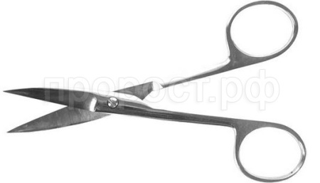  Ножницы 140мм изогнутые, 2 остроконечных