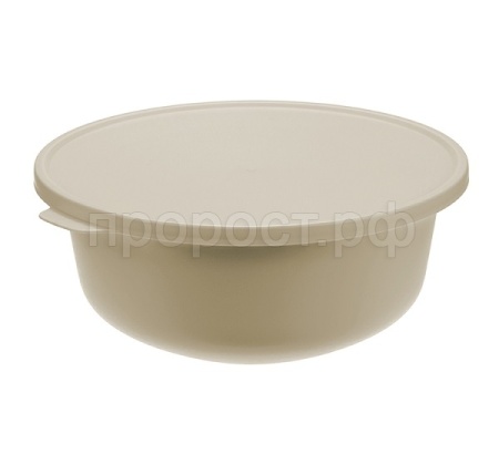 Миска ТЭСТИ 2,2л с крышкой латте М1363 /16шт/М-пласт