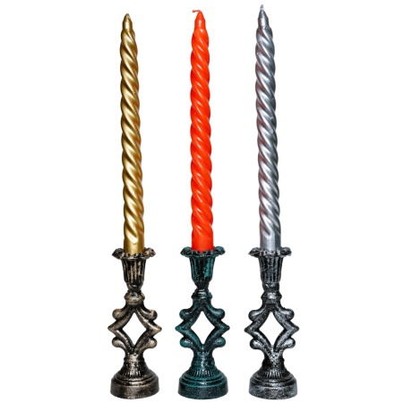 ДЕКОР Подсвечник Ампир антик зеленый РЗДИ/1шт