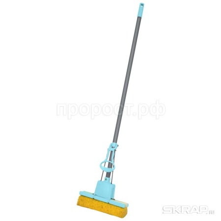 Швабра отжимная MopC-15 с насадкой из целлюлозы/002999/20шт/Рыжий Кот