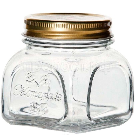 Банка стеклянная 300мл Хоммейд с металлической крышкой /80383SLB  Банка стеклянная 300мл Хоммейд с металлической крышкой /80383SLB