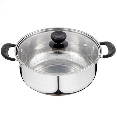 Кастрюля 2,2л Promo стекл.крышка  нерж.сталь /8шт/104614 Кастрюля 2,2л Promo стекл.крышка  нерж.сталь /8шт/104614