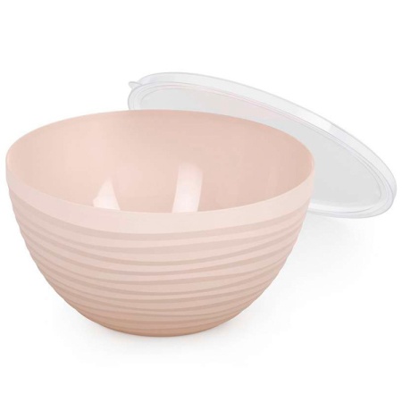 Чаша Оазис 2,5л с крышкой бежевый М8403 /11шт/ Альтерн