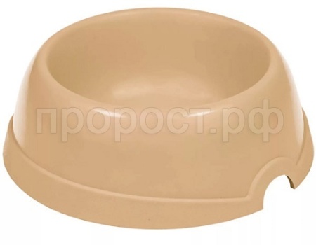 Миска одинарная пластик №2 100мл бежевый/2302