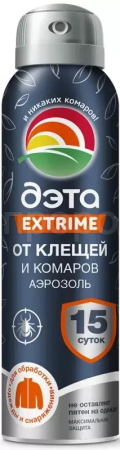 ДЭТА EXTRIME аэрозоль от клещей и комаров 150мл ДЭТА EXTRIME аэрозоль от клещей и комаров 150мл