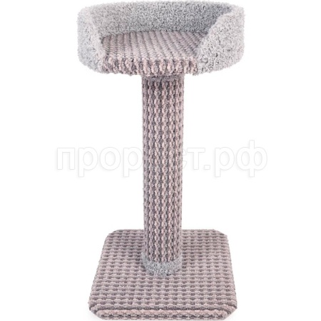 Когтеточка столбик лежанка крафт №4 ковролин M 37х37х70см 10 КФ-4