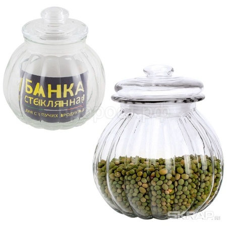Банка для сыпучих продуктов стеклянная с крышкой 0,75л BOLLA Банка для сыпучих продуктов стеклянная с крышкой 0,75л BOLLA