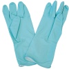 Перчатки хозяйственные латексные опудренные XL мята 87629 /12шт/