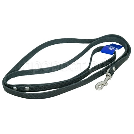 Поводок кожа 10мм 1слойный 1,25м/120010/ Бим