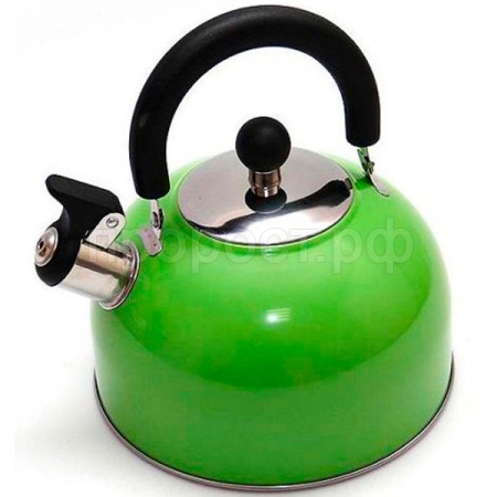 Чайник 2,5л Кухня зеленый со свистком КТ-105Z